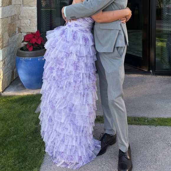 Lavender Ruffled Dress - Picture 2 of 4